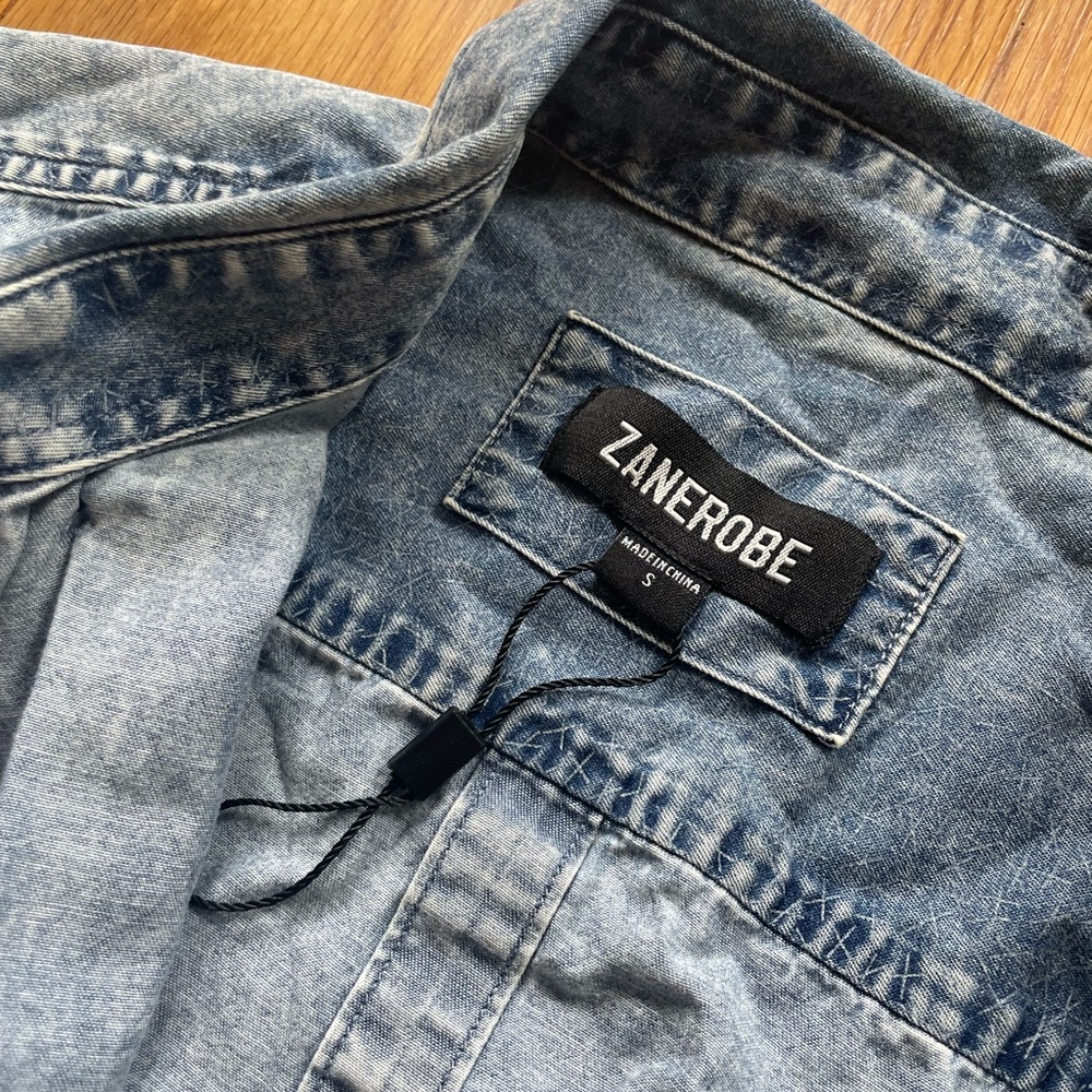 Zanerobe Cotton Acid Wash Button Down